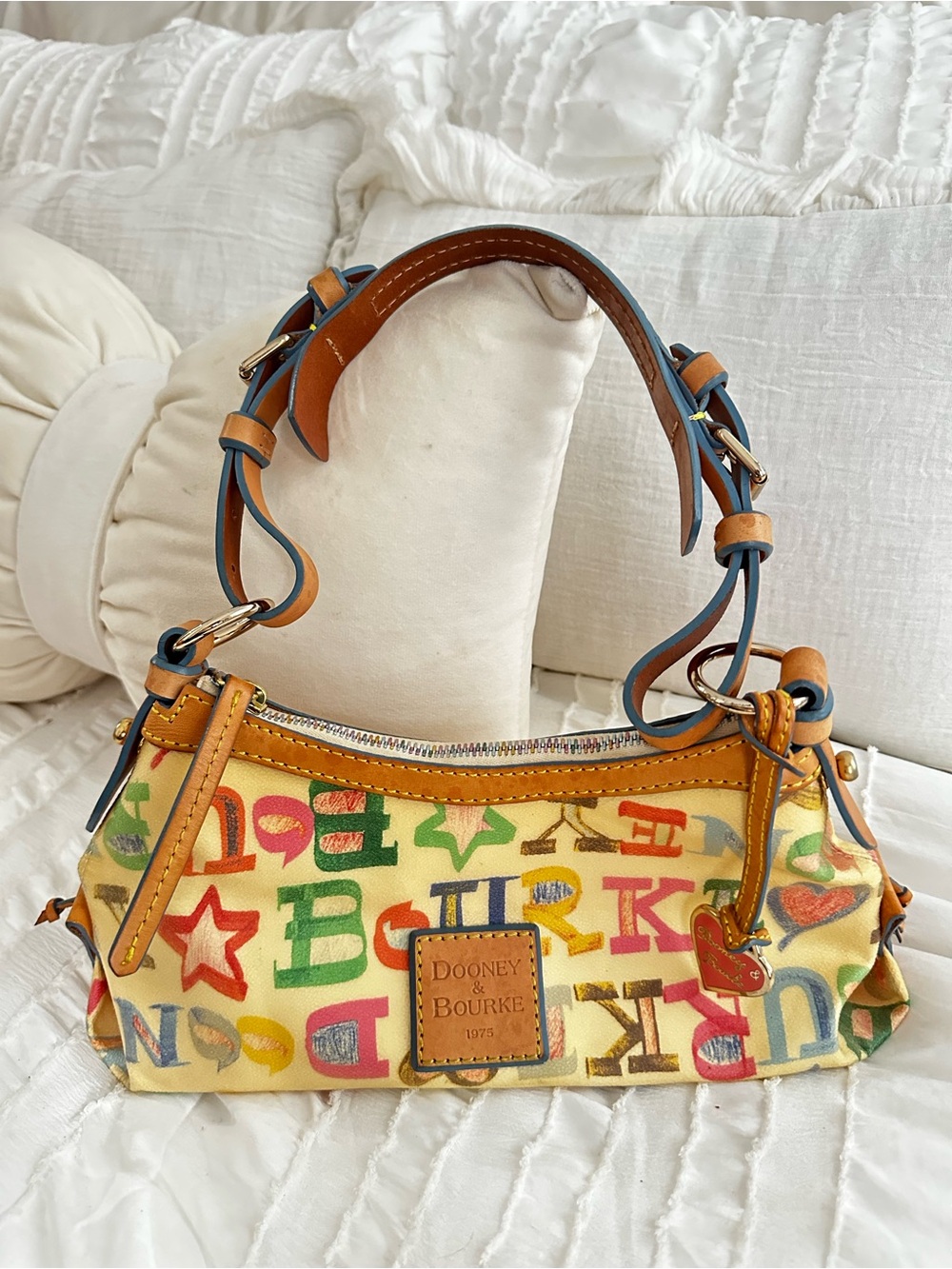 Vintage Y2K Dooney & Bourke Multicolor Graffiti Bag